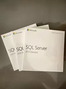 Brand New Sealed, SQL Server 2019 Standard (5 CAL) 16 Core License Key DVD & COA - Picture 1 of 1