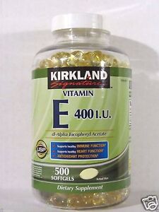 Kirkland Singature Vitamin E 400 IU, 500 Softgels