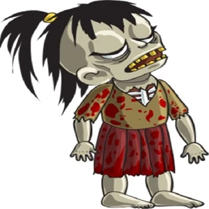 30 Custom Zombie Girl Personalized Address Labels - Picture 1 of 1