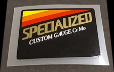 Specialized Custom Gauge Cr Mo Tubing Decal