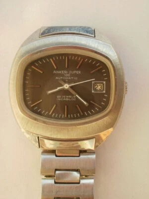 Relógio de pulso Anker-Super 100 automático masculino vintage 1970 - Imagem 1 de 4