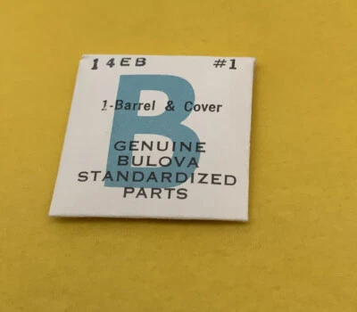 BULOVA CARAVELLE Watch Model 14EB Replacement Part #1 - Barrel & Cover NOS - Image 1 of 2