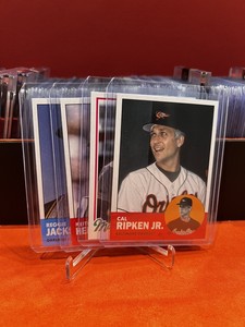 Cal Ripken Jr., Randy Johnson, Keith Hernandez, Reggie Jackson (4 Cards) Topps
