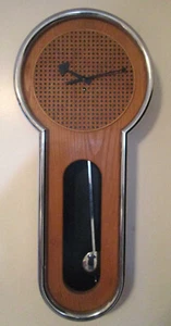 Vintage mid-century Howard Miller 614 George Nelson 8-day pendulum wall clock - Picture 1 of 16