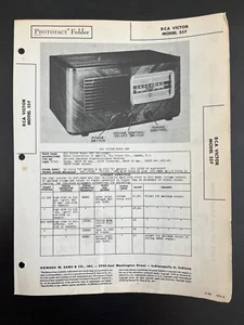 SAMS PHOTOFACT SERVICE MANUAL 4-6 RCA VICTOR RADIO 55F  - Picture 1 of 1