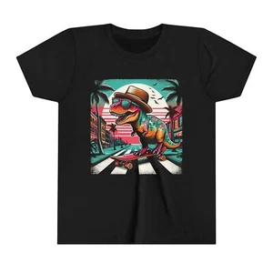 Dinosaur Kids T-Shirt / Dino Apparel Co / Youth Short Sleeve Tee 1 - Picture 1 of 15