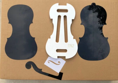 1Set Stradivari 1742 Year 4/4 Violin neck / F Hole templet Mold making tools - Image 1 of 4