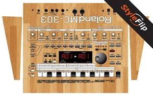 Roland MC-303 Groovebox | Wood 5 | Protective Decal | StyleFlip Skins - Picture 1 of 1