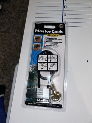 Master Lock Gun Lock 107DSPT Cable Lock New - Image 1 of 2