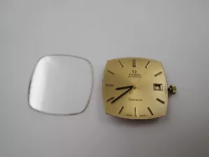 Máquina y esfera Omega Genève. Automática. Calibre 1481. Dial dorado. 1970 - Imagen 1 de 11