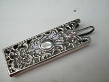 London 1891 Victorian Sterling SIlver Openwork Chatelaine Case / Pin Cushion
