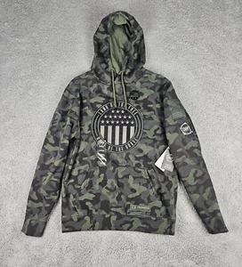 Colosseum OHT Land Of The Free Camo Hoodie Men's Size M Military Pullover NWT - Picture 1 of 11