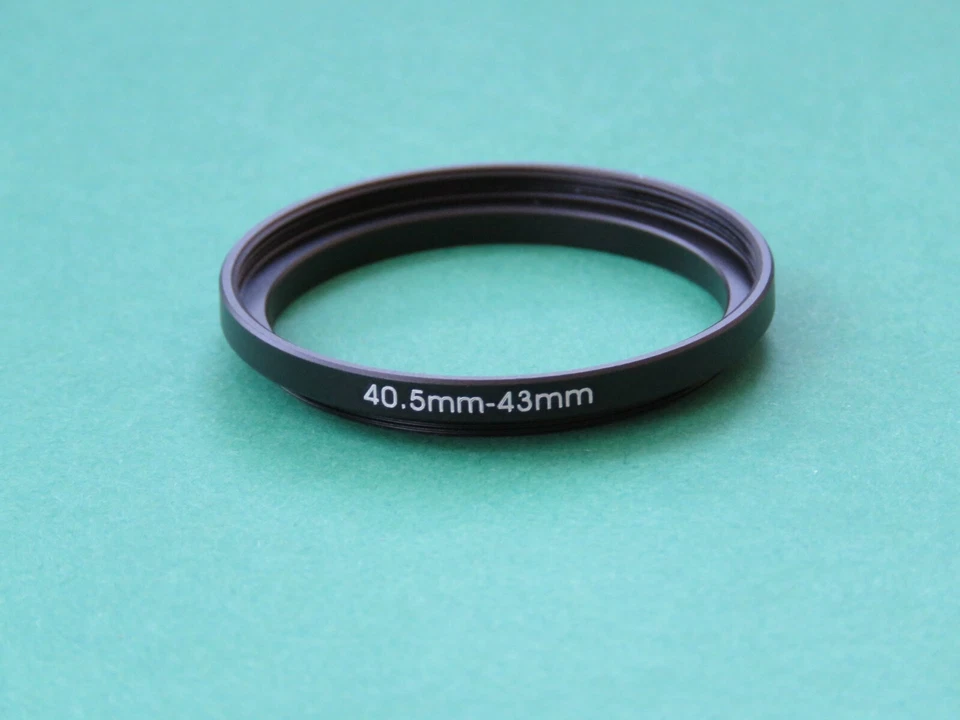 40.5mm-43mm Stepping Step Up Male-Female Filter Ring Adapter 40.5-43 - Image 1 of 2
