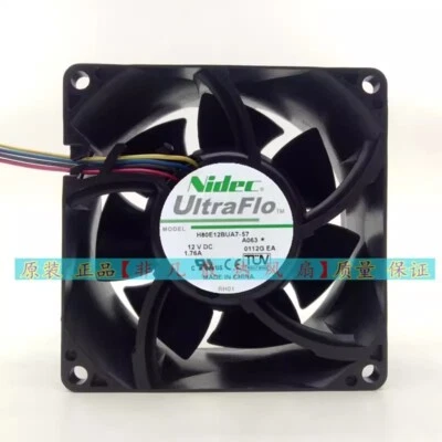Nidec H80E12BUA7-57 8038 DC12V 1.76A 80mm Inverter Cooling Fan - Image 1 of 4