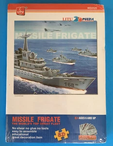 Litu 3D Puzzle Missile Frigate 65 Pieces • NEW • Battleship - Bild 1 von 3