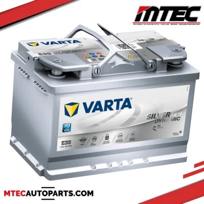 BATTERIA VARTA E39 SIL-DYN-AGM 12V 70Ah 760EN Dim: 278x175x190 B13 START STOP Foto 1 de 2