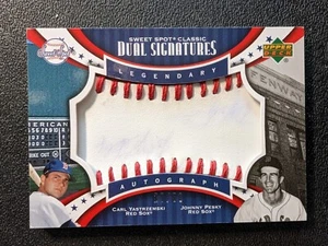 2007 UD Sweet Spot Dual Signatures Carl Yastrzemski Johnny Pesky /50 READ SPDSYP - Picture 1 of 5