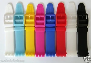 19mm High QTY rubber silicon strap bracelet band (fits) SWATCH SUO watch series - Picture 1 of 12