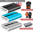 12000mAh USB Power Bank Portable External Battery for Heated Vest Heated Gloves
