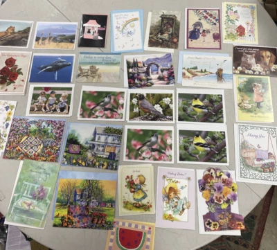 Variety Of 30 Greeting & Blank Cards With Envelopes New - Image 1 of 4