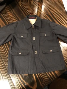 Salvatore Ferragamo Childrens Jacket Windbreaker Size 2 Beautiful Free Ship NAVY - Picture 1 of 11