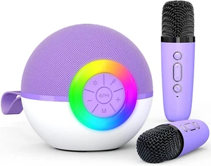 Karaoke Microphone Machine Toys for Kids Adults, Mini Portable Bluetooth Speaker - Picture 1 of 7