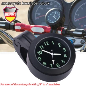 Uhren Clock 7/8" 1" Motorraduhr Für Motorrad Fahrrad Lenkeruhr WasserdichtUhr - Picture 1 of 12