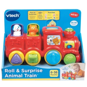 NEW VTech Roll & Surprise Animal Train Lights And Plays 55 Songs - Picture 1 of 5