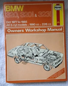 BMW 320(&i), 323i Oct 1977 to '85 All 6-cyl models 1990cc,2316cc HAYNES (815) - Picture 1 of 5
