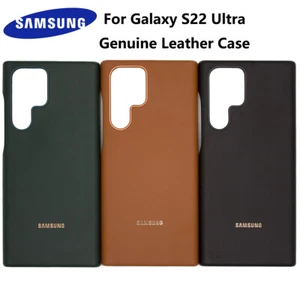 Oryginalne etui ochronne z prawdziwej skóry etui na telefon komórkowy do Samsung S25Ultra S24 S23 S22 S21 - Zdjęcie 1 z 15