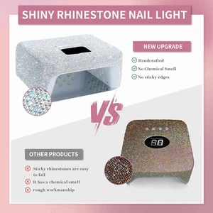 220W UV LED Nail Lamp, UV Light for Gel Nails, Wireless Rechargeable Professi... - Picture 1 of 6