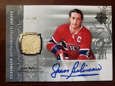 06/07 Ultimate Collection Jean Beliveau Jersey Autograph 35/50 HARD SIGN
