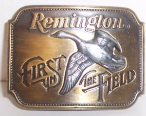 Hebilla de cinturón de ganso Remington Canadá de colección primera en el campo Sid Bell 1980 (15) - Imagen 1 de 3
