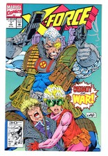 X-FORCE #7 HAND-SIGNED ROB LIEFELD WITH C.O.A. & ROB PHOTO CABLE CANNONBALL