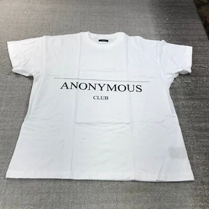 Hood By Air Shirt Mens Large Anonymous Club White Tee S/S Made in USA D235235 - Picture 1 of 11