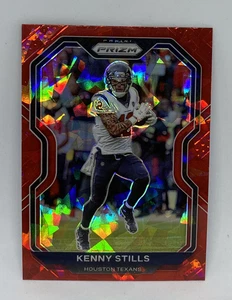 2020 Panini Prizm RED CRACKED ICE SP KENNY STILLS Texans #79 - Picture 1 of 3