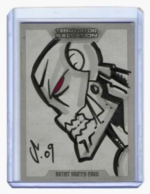 2009 TOPPS TERMINATOR SALVATION - ARTIST SKETCH CARD 1/1 LANCE SAWYER - Image 1 of 2