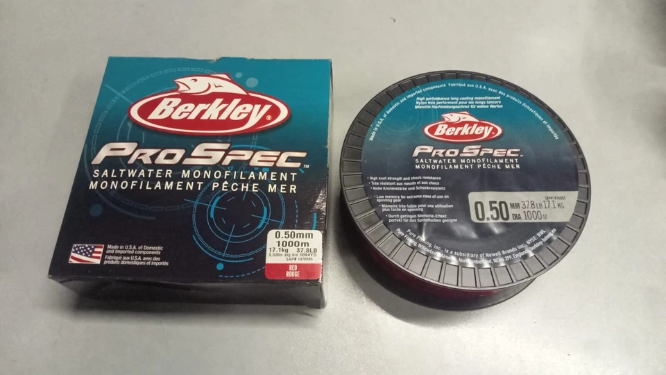 BEERKLEY NYLON MONOFILO PRO SPEC RED SALTWATER 0,50mm 1000m 17.1kg 37.8lb - Immagine 1 di 1