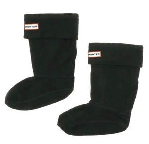 Hunter 1039 Kids Black Fleece Welly Socks US Size L (1-3) - Picture 1 of 1