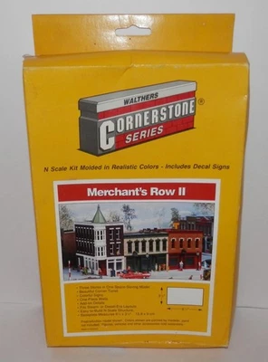 Walthers Cornerstone N Scale Merchant's Row II Kit #933-3224 - Image 1 of 4