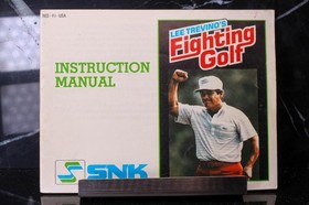 NO GAME- Lee Trevino's Fighting Golf Authentic Manual ONLY! Nintendo NES