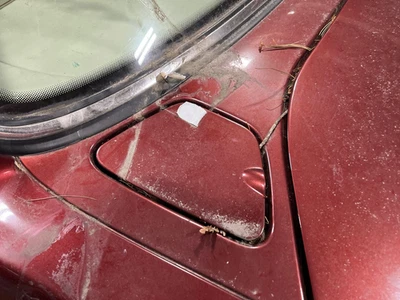 1998 Jaguar Vanden Plas OEM Rear Fuel Tank Door Flap Carnival Red CGG 1999 2000 - Image 1 of 2