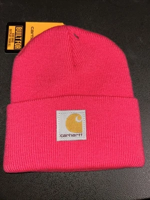 Chapéu gorro relógio Carhartt, criança, framboesa rosa ~ Novo com etiquetas - Imagem 1 de 4