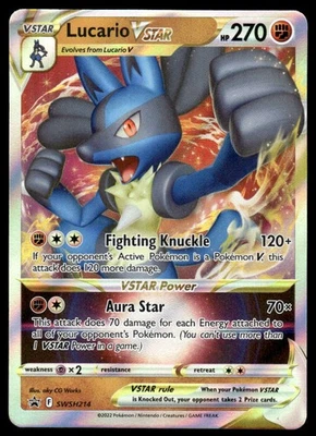 Pokemon TCG SWSH: Sword & Shield Promo Cards #SWSH214 Lucario VSTAR NM - Image 1 of 2