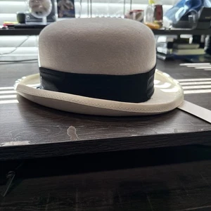 Men’s White Dress Hat 61cm - Picture 1 of 4