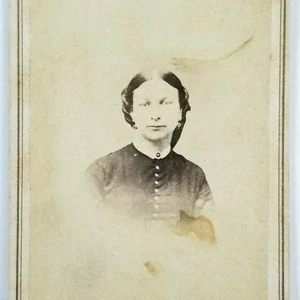 1860er CDV Foto Portrait einer Frau süße Gibson Pennsylvania - Bild 1 von 5