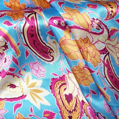 Tela satinada cachemira 58"" de ancho vendida por yarda bufandas sedosas chales material satinado Foto 1 de 4