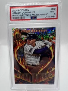 Jasson Dominguez Rising Infernos/150 Mini Diamond PSA 9 2024 Bowman Chrome #RI2 - Imagen 1 de 5