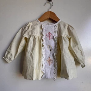 Little Bear Kittel 2T gesmoktes Top Thanksgiving Herbst Blase Puff Baumwolle Blatt Herbst - Bild 1 von 6