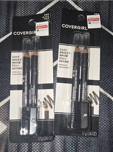 LOT OF 2 Covergirl Easy Breezy Brow Fill + Define Pencils Sealed 500 BLACK - Picture 1 of 1